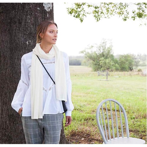 100% Australian Merino Wool Scarf- in Natural