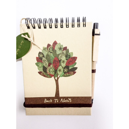 Wiro Bound A6 Notebook & Pen